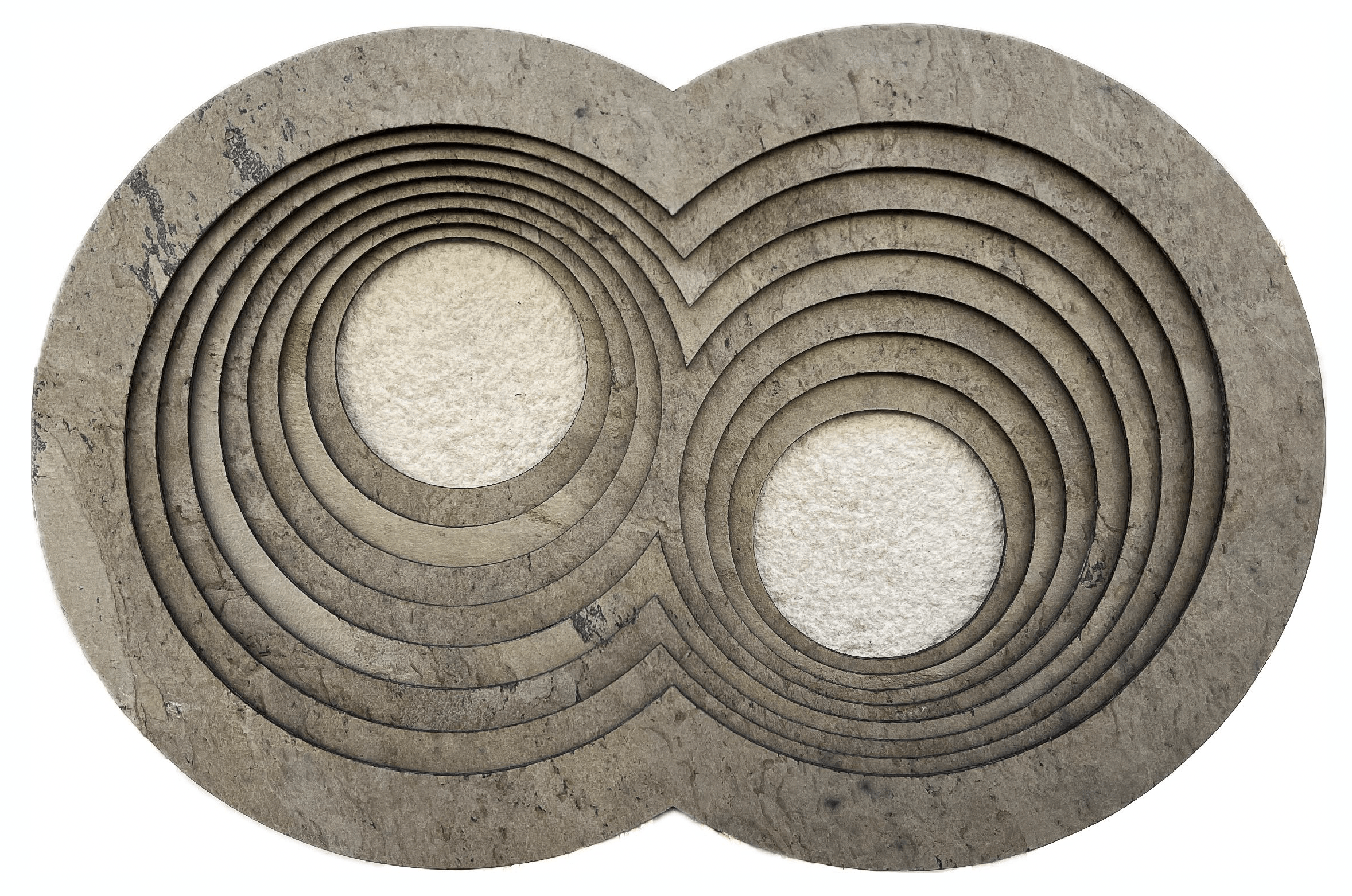 PUZZLED 01 / Yeşil Kayrak Taşı, Kireçtaşı / 29x19x3.5cm / 2024