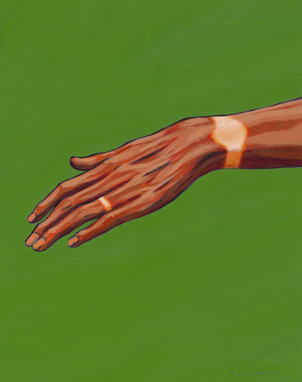 Arınma / Kağıt üzerine akrilik boya / 38x50 cm