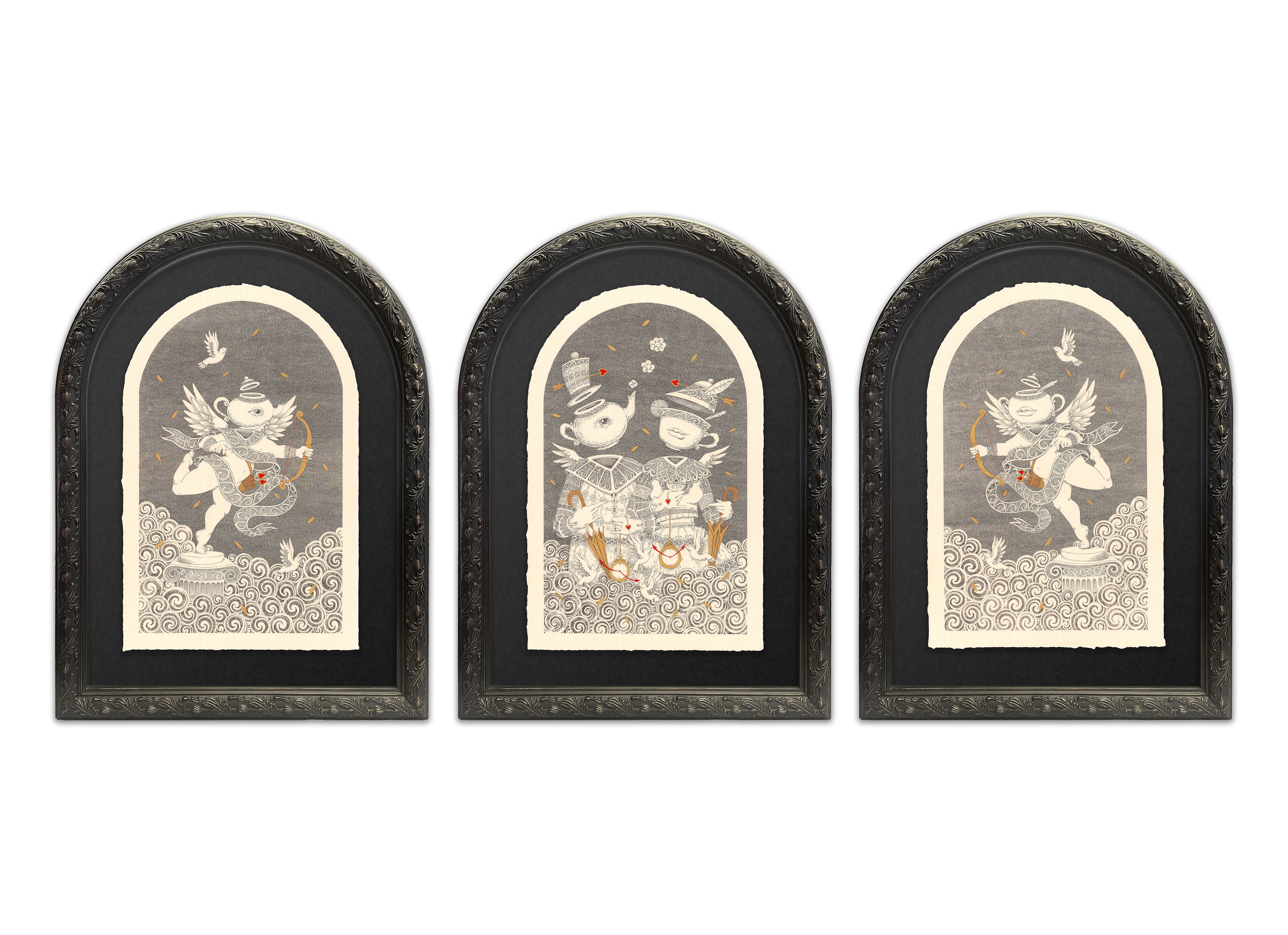 Aşkın Zamanı / Kağıt Üzerine Mürekkep / 47x71cm / 2023